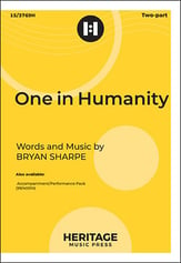 One in Humanity Two-Part choral sheet music cover